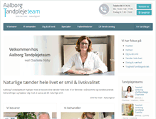 Tablet Screenshot of aalborg-tandplejeteam.dk